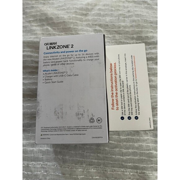 Alcatel Linkzone 2 Mobile WiFi Hotspot Modem 4G LTE Powerbank Boost Mobile - Picture 3 of 5